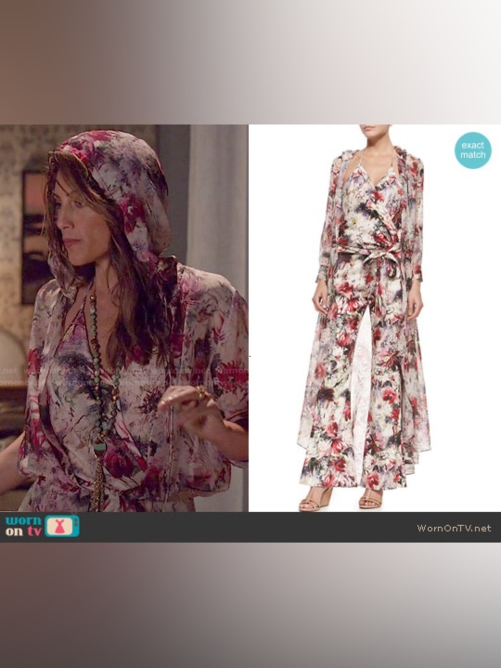 lightweight floral silk duster cardigan